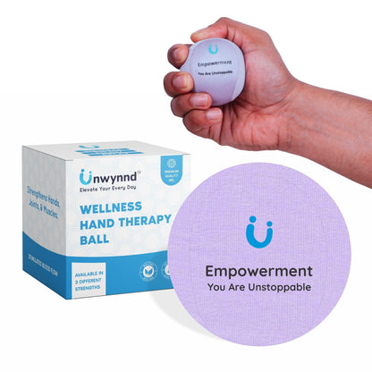 Unwynnd Stress Ball: Ideal Hand Exerciser For Improved Hand & Grip Strength (Hard Grip)