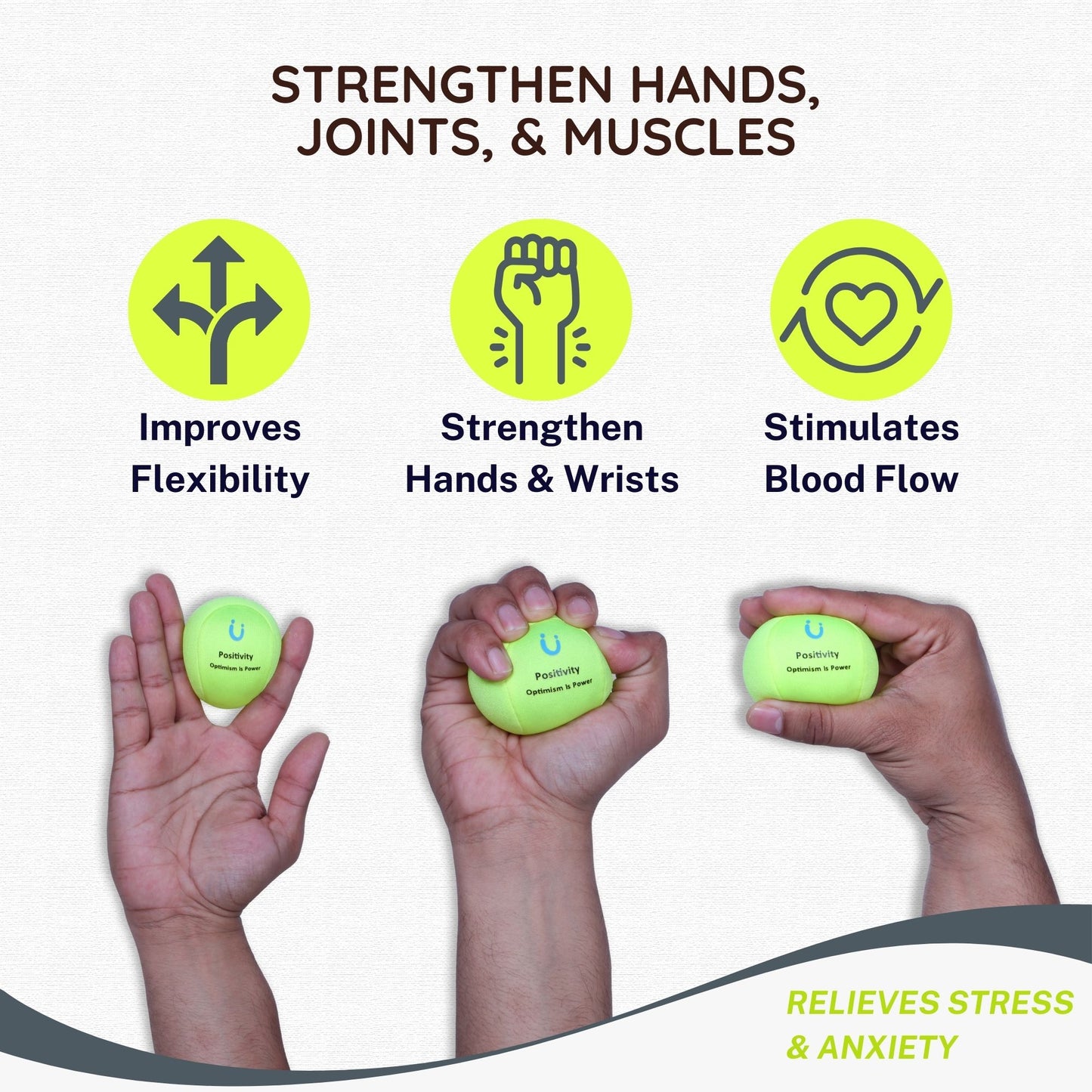 Unwynnd Stress Ball: On-The-Go Stress Buster For Instant Relief From Stress & Anxiety (Soft Grip)