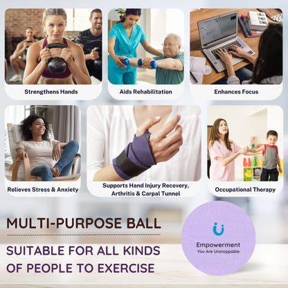 Unwynnd Stress Ball: Ideal Hand Exerciser For Improved Hand & Grip Strength (Hard Grip)